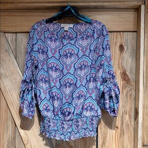 Michael Kors Multicolor Paisley Blouse